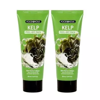 (2 pieces) Foodaholic Collagen Peel Off Pack 150ml / Kelp [33309516], 2 pieces, 1 piece