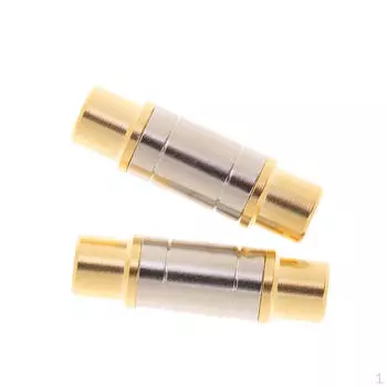 2 шт. Золотой RCA Phono Female к разъему аудио адаптера-соединителя