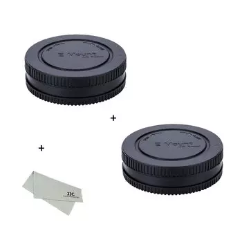 2 Pieces JJC Sony Rear Lens Cover Body Cover for Sony II A7C R A7C II A9III A6700 FX30 A7RV A7IV A1 A7C A7RIV A7RIII A7RII A7SIII A7SII A7III A6600