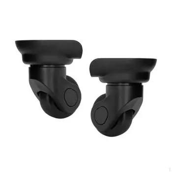 2 Pieces Luggage Wheels Travel Case Casters Strong Bearing Capacity Universal Mute Smooth Trolley чёрный