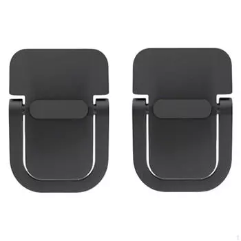 2 Pieces Mini Foldable Laptop Stand Desktop Support Riser Keyboard for Ventilated чёрный