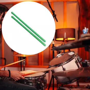 2 Pieces Nylon Drumsticks with Non Slip Handles Multifunctional Exercise Drum Sticks for Beginners