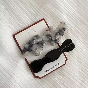 2 pieces of new simple acetate hair clip headpiece, which is a stylish bangs clip for women, a frontal duckbill clip