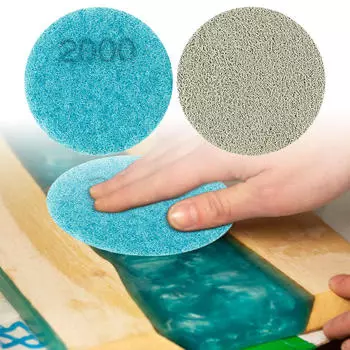 2 Pieces Polishing Puck Cleaning Pad Sturdy Professional Portable for Metal Surfaces 2000 Mesh