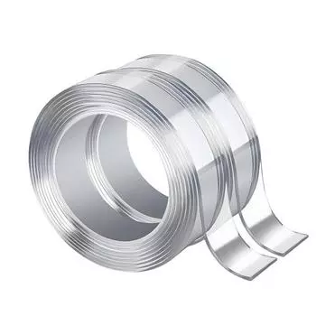 [2 pieces] PYLVOE double-sided tape, super strong magic tape, strong double-sided tape, removable, no residue, repeatable, acrylic, waterproof, anti-s