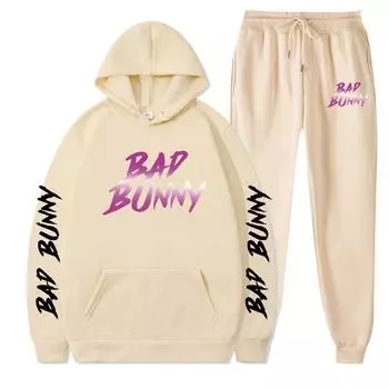 2 Pieces Sets Tracksuit Women Colour Print Autumn Winter Hooded Sweatshirt +Drawstring Pants Male Sport Hoodies Running Sportswear S