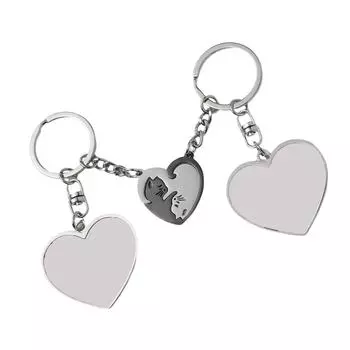 2 Pieces Sublimation Blank Keychains Double Sided Rotatable Photo Keyring Accessory for Customes Creation Daily Use 62