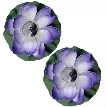 2 плавающих солнечных лепестка фонаря цветка лотоса