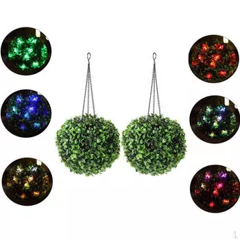 2 подвесных солнечных фонаря на открытом воздухе водонепроницаемый сад