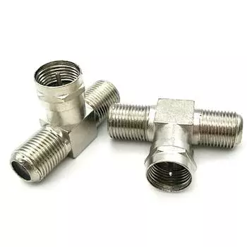 2-полосный разветвитель F-типа от мужчины к 2 женщинам, комбайнер ТВ Virgin Cable Sky Satellite