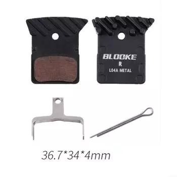 2-поршневые дисковые тормозные колодки 36,6x34 мм, черные, новые детали для велосипеда L03A resin