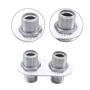 2-портовый разъем для переборки нагревателя брандмауэра со стержнем, простой в установке фитинг переменного тока