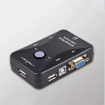 2-портовый USB / PC2 KVM-переключатель vga для клавиатуры и мыши