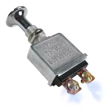 2 Position On-Off 75 AMP Heavy Duty Metal Push Pull On Off Switch 2 Terminals for Trucks/ Hot Rods/ Boat/Race Car CHINA