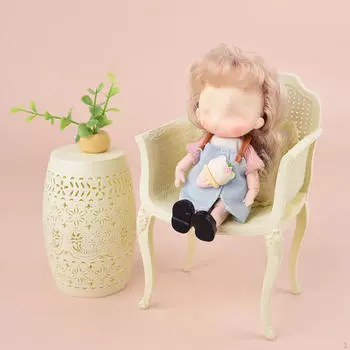 2 предмета 1/12 стул для кукольного домика, набор мебели для кукольного домика, деревенский со столом, миниатюрная модель стула для A