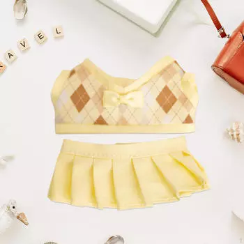 2 предмета кукольной одежды очаровательные детские подарочные наряды удобные костюмы одежда мягкие игрушки yellow shorts