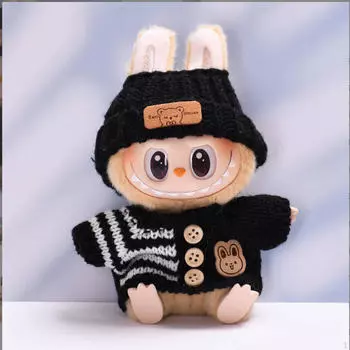 2 предмета кукольный свитер и шляпа костюм мягкие куклы аксессуары одежда костюм наряды для black top black hat