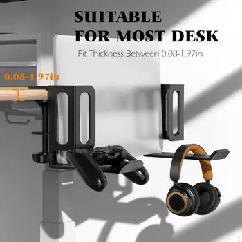 2 предмета настольного держателя для хранения ноутбука для домашнего офиса из углеродистой стали, космос Semi Surround Sponge