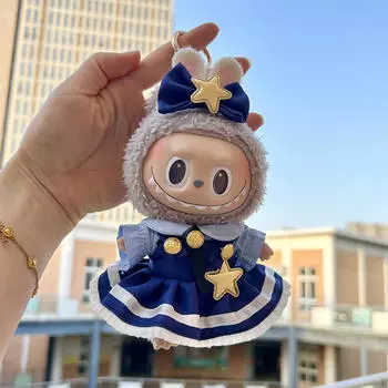 2 предмета: платье для кукол и заколка для ушей, миниатюрный аксессуар для одежды для кукол 17 см, девочек