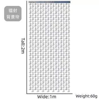 2 Привлекательная Метровая Серебряная Лазерная Занавеска-Дождь из Сапог, Идеально Подходящая для Жуткого Декора на Хэллоуин