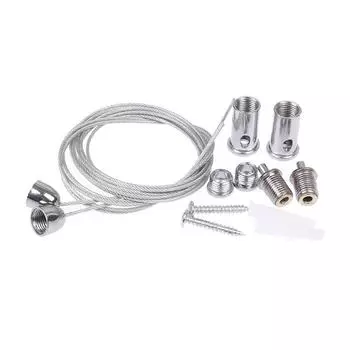 2 провода/комплект 1M стальной трос для подъема различных панельных светильников, широко используемых One Size