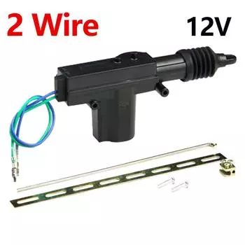 2-проводной универсальный автомобильный электрический дистанционный центральный дверной замок привод авто 12 В сверхпрочная система блокировки с одним пистолетным типом комплект