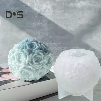 2 размера форма для помадки с антипригарным покрытием креативная форма для изготовления розовых свечей для ароматерапии L