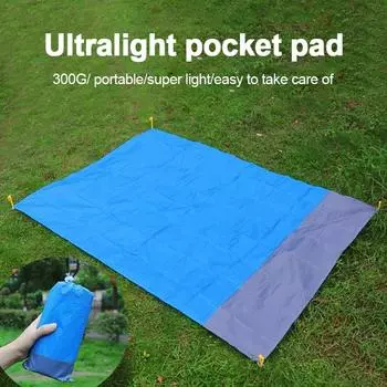 2 размера складной коврик для кемпинга водостойкий карманный пляжное одеяло матрас портативный легкий коврик уличный коврик для пикника песчаный пляжный коврик 140x200cm