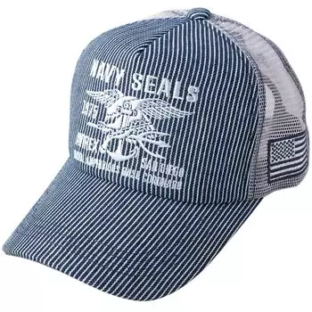 2 размера стандартная военная сетчатая кепка XL LL большой размер кепка большой размер летняя NAVYSEALS [Avirex] мужская (JP, Алфавит, XL, Гикори)