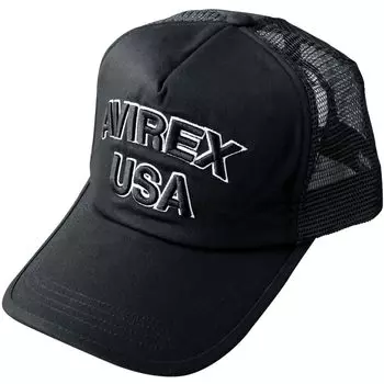 2 размера стандартная военная сетчатая кепка XL LL большой размер шляпа кепка большой размер летний размер США [Avirex] мужская (XL (62см), черный)