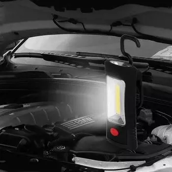 2 режима COB светодиодный магнитный рабочий складной крючок карманный фонарик удобная лампа для кемпинга палатка светильник аварийный осмотр Lanterna