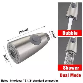 2 режима кухонный выдвижной кран распылитель насадка для покрытия водосберегающая ванная комната раковина душевая лейка распылитель водопроводный кран фильтр для крана