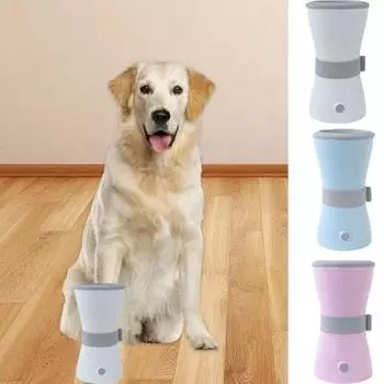 2 режима мойка лап домашних животных с низким уровнем шума чашка для мытья лап собак автоматическая машина для чистки на открытом воздухе