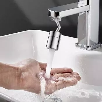 2 режима, удлинитель для кухонного крана, вращающийся на 360 ° адаптер насадки для смесителя, аксессуары для раковины для ванной комнаты, душ для ванной комнаты, WBL silver