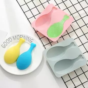 2 ровные куриные ножки силиконовые формы для торта формы для выпечки мыла ручной работы шоколадные конфеты формы для помадки синий