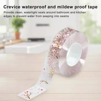 2 рулона 300 см прозрачная лента для герметизации цветка водонепроницаемая ПВХ клейкая лента для ванной туалета ванна герметизирующая лента для кухни герметик для кромок стен наклейка герметик полоска чистый