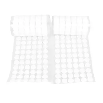 2 рулона 504 пары 1,5 см крючки и петли точки белые самоклеящиеся ленты точки липкая лента