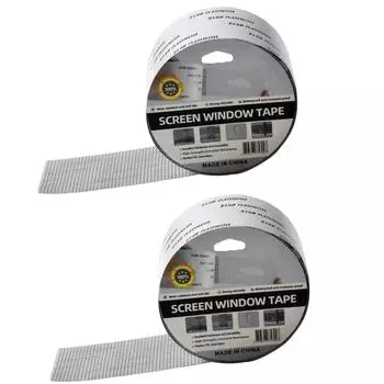 2 рулона бытовой прочной клейкой ленты для ремонта сетки для дверей, окон