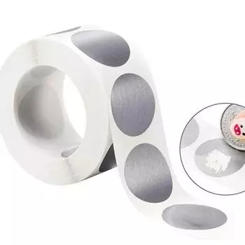 2 рулона круглых серебряных скретч-наклеек 1 дюйм этикетки наклейки для вечеринок декоративные изделия