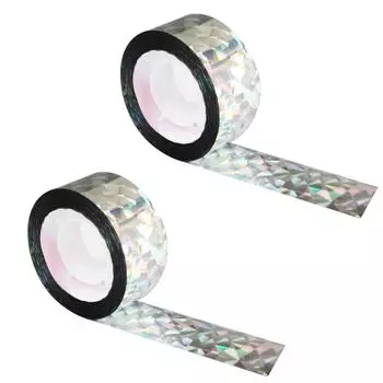 2 рулона отпугивающей птиц ленты Двусторонняя лента для контроля птиц