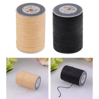 2 рулона плоской вощеной полиэфирной пряжи толщиной 0,8 мм для изготовления поделок