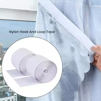 2 рулона самоклеящейся ленты-липучки с клейкой основой, простая в использовании лента-липучка для предотвращения скольжения для ковров чёрный