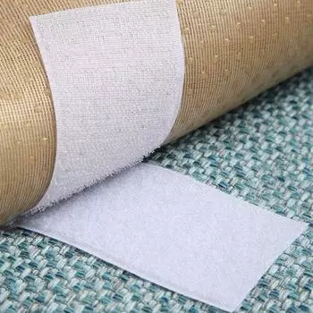 2 рулона самоклеящейся ленты-липучки с клейкой основой, простая в использовании лента-липучка с предотвращением скольжения чёрный