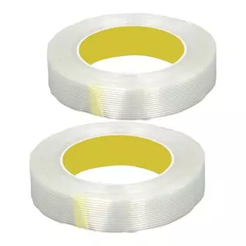 2 рулона стекловолоконной ленты шириной 25 мм и длиной 50 м, самоклеящаяся лента для обвязки транспортных приборов