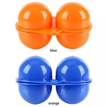 2-секционный ящик для хранения яиц, ящик для яиц, походные кухонные принадлежности, защитный ящик для яиц, удобный переносной контейнер для яиц синий