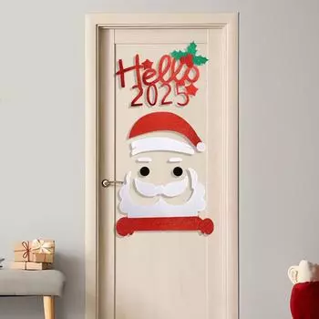 2 Set Funny Santa Claus Window Sticker Cartoon Merry Christmas Decoration Christmas Gifts style 6