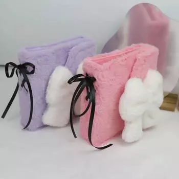 2 сетки мультяшный плюшевый держатель для фотокарточек плюшевые фотокарточки собирают объемные канцелярские принадлежности розовый