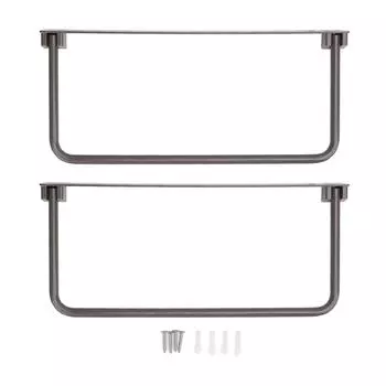 2 Sets Foldable Shoe Rack Aluminum Wall Mounted Shoe Organizer Hanging Slipper Storage Shelf for RV