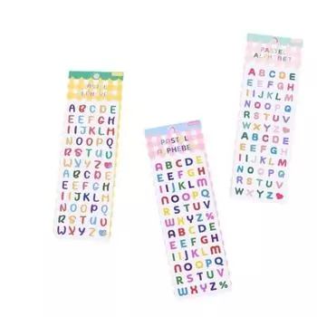 2 Sheets Kawaii English Letter Sticker Decorative Creativity Children Stickers Toys Album style 11