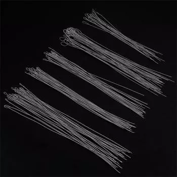 2 шт. 0,3-0,7 мм игла для бисероплетения из нержавеющей стали для ожерелья, браслета, инструмент для изготовления ювелирных изделий 0.6mm 2pcs